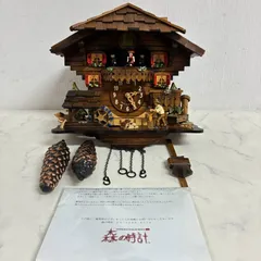 【動作品】 からくり カッコー鳩時計 ドイツ 森の時計　シュヴァルツヴァルトゥーレ ドイツ製 クォーツ式　　 0407Tのサムネイル