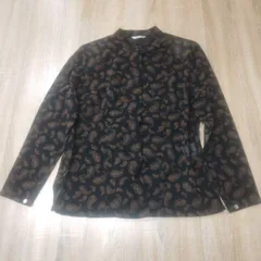 Aquascutum ペイズリー柄 長袖ブラウス 9 美品のサムネイル