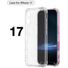 iPhone 17 ソフトケース カメラ&画面保護 TPU素材 耐衝撃 一体型レンズ保護 角落ち防御