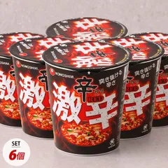 [農心] 辛ラーメン 激辛 カップ麺 6個セット / 小 68g×6個 激辛辛ラーメン 辛さ2倍 カップラーメン ノンシム 韓国らーめんのサムネイル