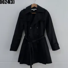 DKNY トレンチコート ブラックXS 0624のサムネイル