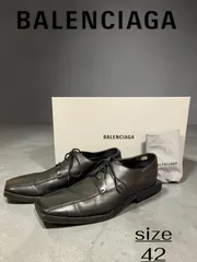 ★ BALENCIAGA ブロックリム ダービーシューズ レザーシューズ 42のサムネイル