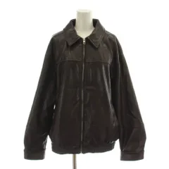 ザラ ZARA ジップアップ フェイクレザー ジャケット 上着 USA S 茶色 ブラウン ジップアップ 長袖 /DU34