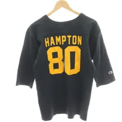 チャンピオン CHAMPION Tシャツ カットソー 七分袖 プリント S 紺 ネイビー /HN53のサムネイル