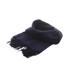 ランバン LANVIN マフラー フリンジ カシミヤ 紺 ネイビー /AN25のサムネイル