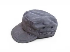 DIESEL ディーゼル キッズ ワークキャップ 帽子 キャップ ブルー系 コットン100％ ロゴ刺繍 約54cm レディース可のサムネイル