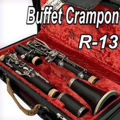 Buffet Crampon R-13 Clarinet (with case) - Wind Instrument for Concert Band, Orchestra, and Ensemble