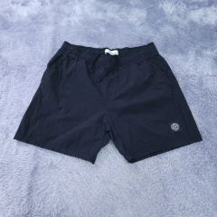 あ*は様 ストーンアイランド黒 stoneisland ナイロンメタル ショーツ