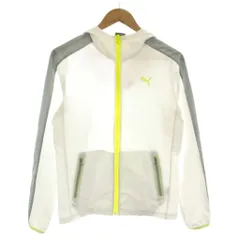 プーマ PUMA M 白 ホワイト フード付き ジップアップ 長そで /DU18 ■MAのサムネイル