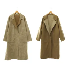 ダブルクローゼット w closet チェスターコート アウター リバーシブル チェック ベージュ ホワイト /CX ■MAのサムネイル