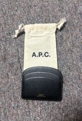 美品】A.P.C. アーペーセー カードホルダー レザー デニム生地 - メルカリ