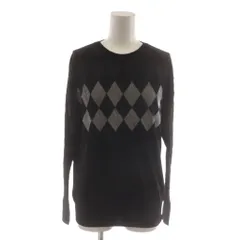ポールスミス ブラック Paul Smith BLACK ニット セーター M 黒 ブラック 長袖 アーガイル柄 /RR46のサムネイル
