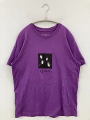QUEEN Tシャツ/カットソー M パープル 前面プリント ミドル丈 半袖 クルーネック(丸首) メンズ レディースのサムネイル