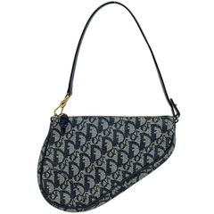 Christian Dior トロッター サドルポーチ ネイビー Christian Dior トロッター サドルポーチ ネイビー - メルカリ