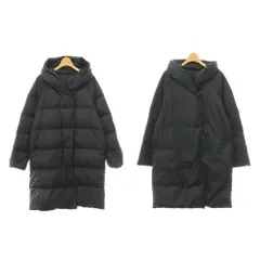 ロートレアモン LAUTREAMONT フーデッドダウンコート アウター ロング 38 ネイビー /DO ■OSのサムネイル