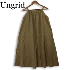 Ungrid アングリッド 春夏★ ドレープ ワイド キャミワンピース Sz.F レディースのサムネイル
