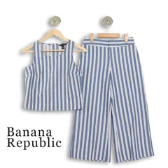 【美品】Banana Republic バナナリパブリック 春夏★ ストライプ セットアップ Sz.トップスXXS　ボトムス00P レディースのサムネイル