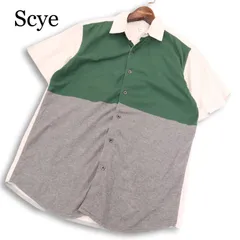 Scye サイ 春夏★ 半袖 切替デザイン ストレッチ シャツ 日本製 Sz.40 メンズのサムネイル
