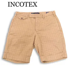 INCOTEX インコテックス 春夏 HIGH COMFORT★ ストレッチ スリム 総柄 ショート パンツ Sz.44 メンズのサムネイル