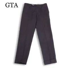 GTA ジーティーアー 通年★ ウール100% ノータック スリム スラックス パンツ Sz.44 メンズのサムネイル