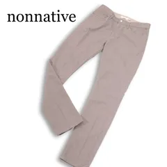 美品 nonnative ノンネイティブ NN-P3344 春夏 DWELLER 5P JEANS DROPPED FIT★ホップサック ストレッチ パンツ Sz.3 メンズのサムネイル