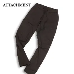 23AW★ ATTACHMENT アタッチメント AP32-049 ラバーストレッチ ツイル イージー カーゴ トラウザーズ パンツ Sz.1 メンズのサムネイル