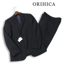 【新品 未使用】 ORIHICA オリヒカ 春夏 着回しSUIT★ 背抜き セットアップ スーツ Sz.A4　メンズ 黒 ビジネス ビジカジ