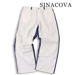 SINACOVA シナコバ 前後 切替デザイン★ 通年 バイカラー ワイド ワーク パンツ 日本製 大きいサイズ Sz.92 メンズのサムネイル