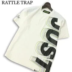 RATTLE TRAP メンズビギ 春夏★ 【JUST PLAY】 半袖 メッシュ ロゴプリント ストレッチ Tシャツ カットソー Sz.M メンズ 白のサムネイル