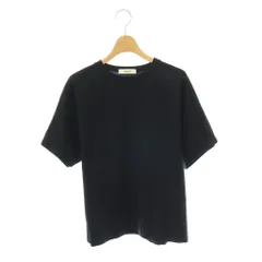 エブール ebure 超長綿スーピマコットン クルーネックTシャツ カットソー 半袖 38 ブラック /HK ■OSのサムネイル