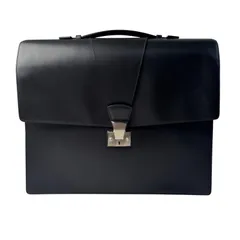 カルティエ Cartier トラディション ビジネスバッグ レザー ブラック メンズのサムネイル