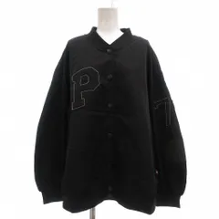 パーソンズ PERSON'S ブルゾンジャケット ブルゾン Pロゴ 3L 黒 ブラック /FFのサムネイル