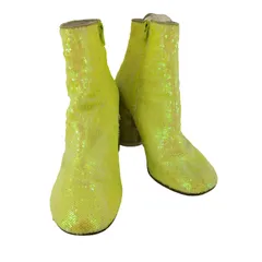 エムエムシックスメゾンマルジェラ MM6 Maison Margiela Glitter Block Heel Ankle Boots レディース JPN：39 のサムネイル