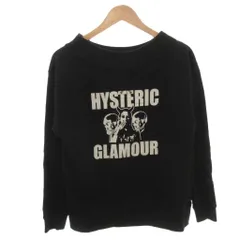 ヒステリックグラマー HYSTERIC GLAMOUR DIZZY＆MILKY EVIL SKULL スウェット トレーナー プリント 長袖 F 黒 ブラック /FFのサムネイル