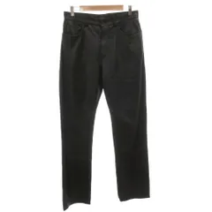 ダナキャランニューヨーク DKNY パンツ ストレート 5ポケット レザー 羊革 30 黒 ブラック /FFのサムネイル