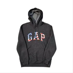 GAP フーディー グレー USA 星条旗 ロゴのサムネイル
