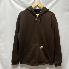 正規品/M Carhartt カーハート サーマル レインディフェンダー ブラウン 茶色 フード ジップアップのサムネイル
