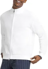ウィルソン レディース アウター ジャケット・ブルゾン ニット Wilson Mens Knit Bomber Tennis Jacket Bright White ホワイトのサムネイル