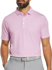 フットジョイ メンズ トップス ポロシャツ プリント FootJoy Mens Bird Print Lisle Golf Polorchidのサムネイル