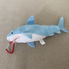 ブルブルシャーク サメ ぬいぐるみ 水族館 カラビナ付き キーホルダー プルーのサムネイル