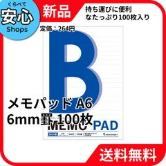 【新品・送料無料】 マルマン メモパッド A6 6mm罫 100枚 国産 P171A [EC-NP]のサムネイル