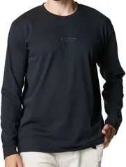 アンダーアーマー UNDER ARMOUR UA HEAVYWEIGHT LOGO GRAPHIC LONG SLEEVE T-SHIRT メンズ ロングTシャツ ヘビーウェイト 長袖 背面プリント  6007833 001 BLACK