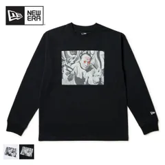 ニューエラ 長袖 レギュラーフィット コットン Tシャツ ロンT 岡本太郎 フォト アートプリント ブラック NEWERA TARO OKAMOTO Regular Fit Long Sleeve T-Shirt New Era 14683929  14683のサムネイル
