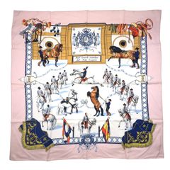 未使用品☆ HERMES エルメス カレH カレ65 サーフィン ファン 箱付き