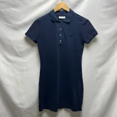 正規品/36 LACOSTE ラコステ ネイビー PKカラーTシャツ 半袖 ワンピースのサムネイル