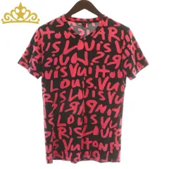 LOUIS VUITTON グラフィック Vネック カットソー メンズ ピンク ルイヴィトン Tシャツのサムネイル