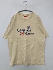CHAPS チャップス Tシャツ/カットソー L アイボリー 前面プリント ブランドロゴ ミドル丈 半袖 クルーネック(丸首) メンズ レディースのサムネイル