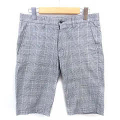 バーバリーブラックレーベル BURBERRY BLACK LABEL 国内正規品 ハーフパンツ ショート チェック ジップフライ 73 グレー /TT ■ECD005