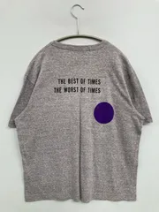 FAT エフエーティー Tシャツ/カットソー SKINNY パープル 無地 バックプリント ミドル丈 半袖 クルーネック(丸首) メンズのサムネイル