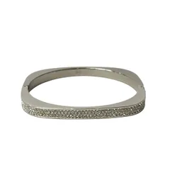 SWAROVSKI(スワロフスキー) バングル美品  - 5121451 シルバー×クリア サイズ：Mのサムネイル